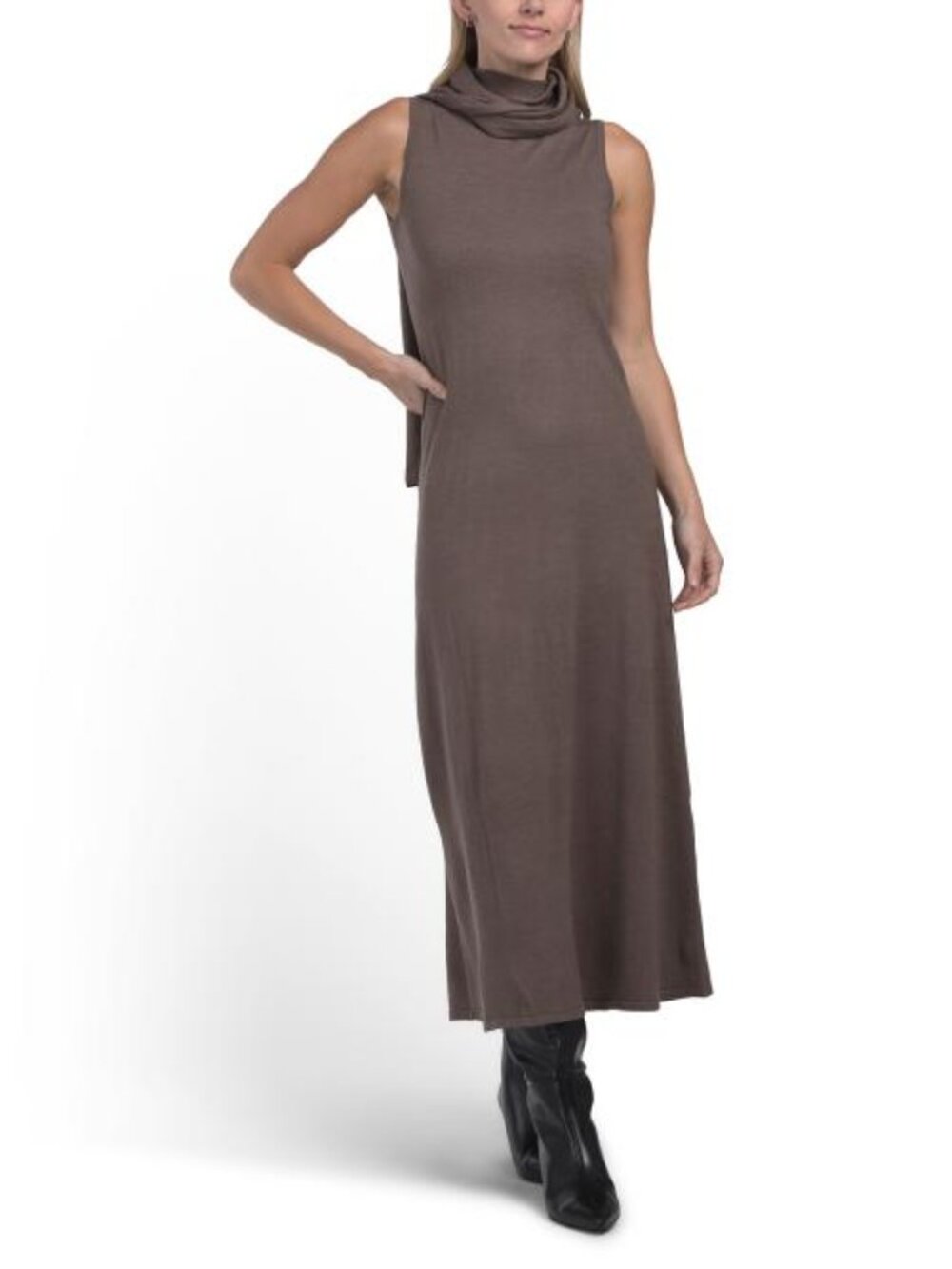 TAYLOR Scarf Knit Maxi Dress